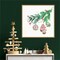 Christmas Morning by PI Studio 22-in. W x 22-in. H. Canvas Wall Art Print Framed in Gold